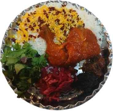  زرشک پلو با مرغ